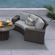 Lormont Curved Sofa Florida Backyard