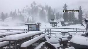Sometimes lake tahoe has no snow at all. Lake Tahoe Squaw Valley Sees Snowy Conditions As Temperatures Drop In Bay Area Abc7 San Francisco