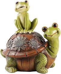 Garden Statue Turtles Figurine Cute