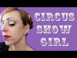 circus show makeup tutorial gold