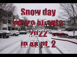 snow day in metro atlanta 2022 in 4k pt