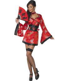 fever geisha costume with shots the