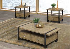 Titus 3 Pc Modern Country Coffee Table