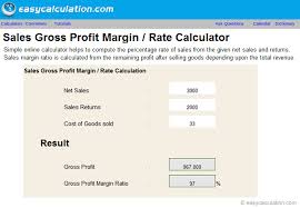 excel gross profit margin calculator