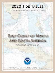 Tide Tables 2020 East Coast North South America