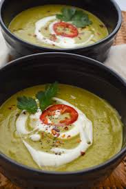 creamy and y roasted poblano soup
