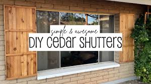 diy cedar shutters you