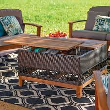 Lift Up Outdoor Coffee Table With