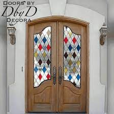 French Country Doors With Stained Glass