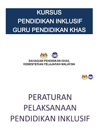 Disampaikan dalam kegiatan sosialisasi layanan pendidikan khusus di sekolah reguler/umum oleh : Bahagian Pendidikan Khas Kementerian Pelajaran Malaysia
