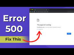 how to solve error 500 on your