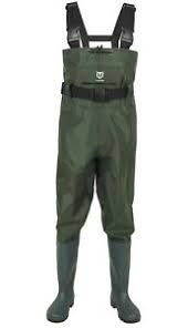 Details About Tidewe Bootfoot Chest Wader 2 Ply Nylon Pvc Waterproof Fishing Size 7