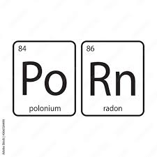 The chemical elements of the periodic table,funny phrase-PoRn isolated on  white background. Stock Vector | Adobe Stock