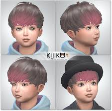 sims 4 male child hair custom content