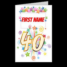 Visit bluemountain.com today for easy and fun 40th birthday ecards. 40th Birthday Card Free Printable Template Or For Send By E Card