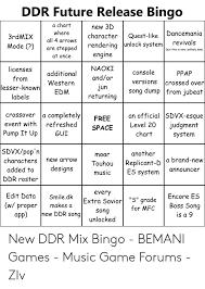 Ddr Future Release Bingo A Chart New 3d Quest Like