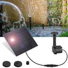 Solar Panel Powered Water Feature