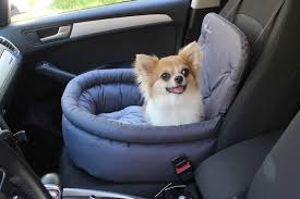 Gray Dog Car Seat In Durable Fabric