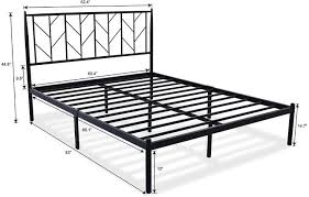 Allewie Queen Size Platform Bed Frame