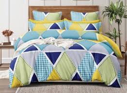 multi color cotton bed sheet