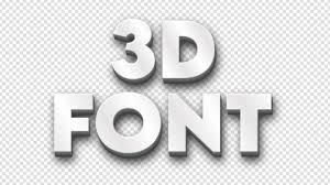 font generator 3d text style effects