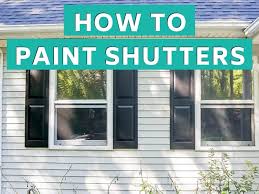Paint Shutters To Improve Curb Appeal