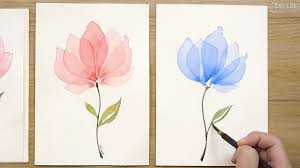how to paint layered petals with