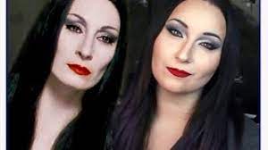 morticia addams realistic makeup
