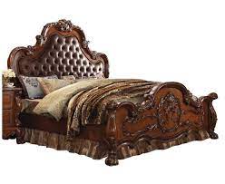 dresden traditional wood queen bed with