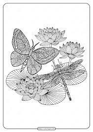 Dragonflies may be creatures that look beautiful and attractive, but make no mistake, they are actually vicious predators with incredible flying ability. Printable Butterfly And Dragonfly Pdf Coloring Page