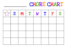 Free Printable Chore Chart For Kids Childrens Job Tures With
