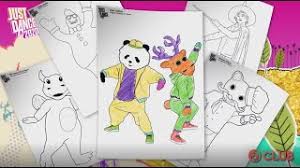 just dance 2020 coloring pictures