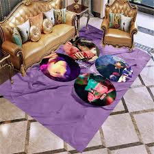 purple bts carpet bedroom rug