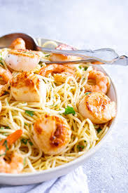 shrimp and scallop pasta sprinkles