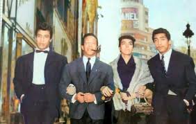 صورة نادره للاشقاء الاربعه جيمي وميمي وفوزي ورتيبة رمسيس بعد هجرتهم لأوروبا ،، A.O