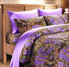 Purple Camo Sheet Set King Size Bedding