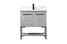Choose from a wide selection of great styles and finishes. 30 Inch Single Bathroom Vanity In Concrete Grey With Backsplash Tzv4f Cappadonna S Of Arizona