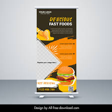 fast food restaurant banner template