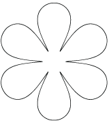 free printable flower templates free printable flower templates to fold and cut into easy 6 petal