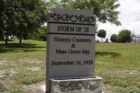 hurricane of 1928 m burial site