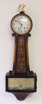 Gilbert Banjo Antique Wall Clock At 1