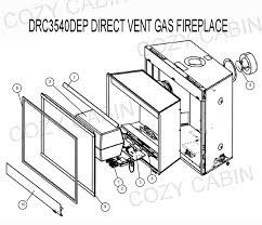 Direct Vent Gas Fireplace Drc3540dep