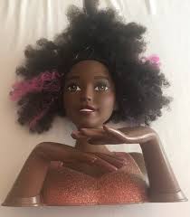 mattel barbie head doll hair styling