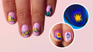 magical tangled nail art ideas from