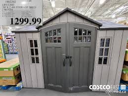 Costco has lifetime studio shed (7.5 ft x 7.5 ft size) for $849. Happy Valentines Day Costco Holiday Hours Feb 14th 2021 Costco East Fan Blog