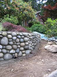 Rock Wall Landscape Stone Walls Garden