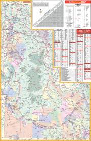Idaho State Wall Map Kappa Map Group