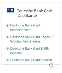 Übersicht über die wichtigsten notrufnummern. Services Onlineselfservices Deutsche Bank
