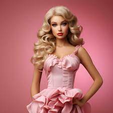barbie doll cute 3d blond outfit