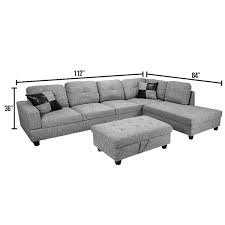 right facing chaise sectional sofa